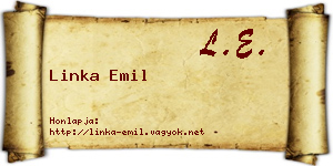 Linka Emil névjegykártya